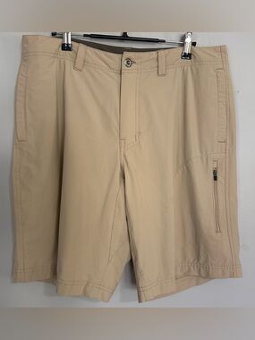 Patagonia Mens Shorts 34 Khaki Hiking Performance Trail Gorpcore Quick Dry